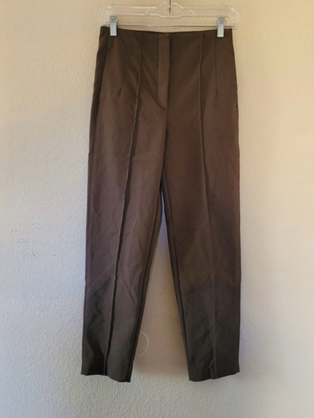 Massimo Dutti Brown Tailored Trousers